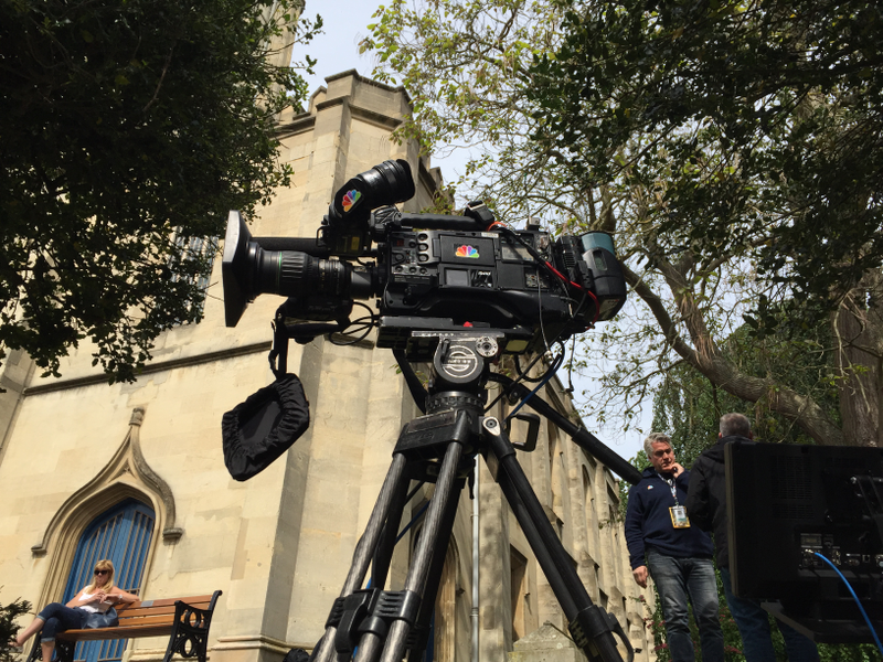 Illustration for article titled Here We Are With a Firsthand View of the Royal Wedding Media Circus at Windsor Castle